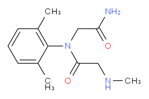 N-(2-amino-2-oxoethyl)-N-(2,6-dimethylphenyl)-2-(methylamino)acetamide