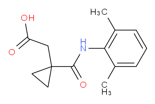 2-(1-((2,6-dimethylphenyl)carbamoyl)cyclopropyl)acetic acid