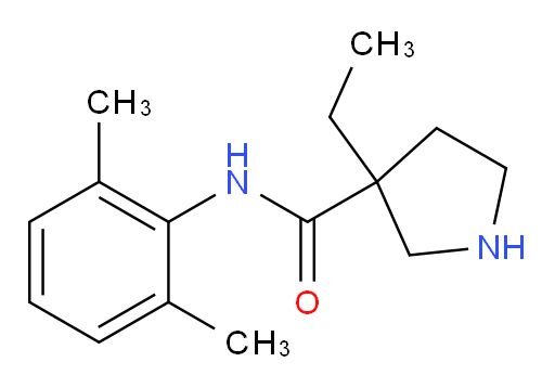 N-(2,6-dimethylphenyl)-3-ethylpyrrolidine-3-carboxamide