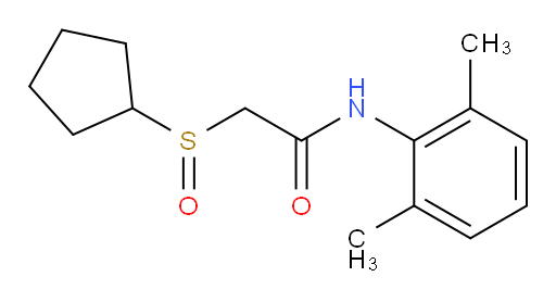 2-(cyclopentylsulfinyl)-N-(2,6-dimethylphenyl)acetamide