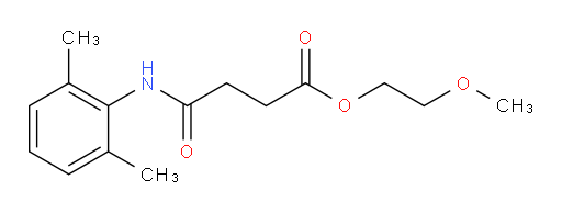 2-methoxyethyl 4-((2,6-dimethylphenyl)amino)-4-oxobutanoate