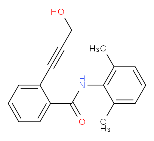 N-(2,6-dimethylphenyl)-2-(3-hydroxyprop-1-yn-1-yl)benzamide