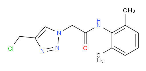2-(4-(chloromethyl)-1H-1,2,3-triazol-1-yl)-N-(2,6-dimethylphenyl)acetamide