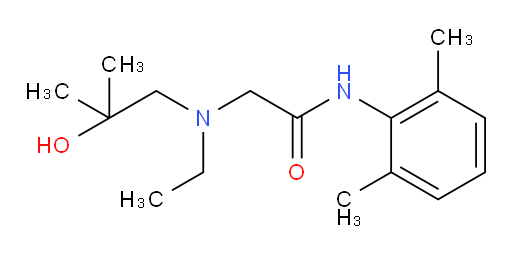 N-(2,6-dimethylphenyl)-2-(ethyl(2-hydroxy-2-methylpropyl)amino)acetamide