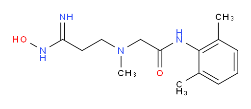 N-(2,6-dimethylphenyl)-2-((3-(hydroxyamino)-3-iminopropyl)(methyl)amino)acetamide