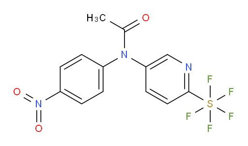 N-(6-(pentafluoromercapto)pyridin-3-yl)-N-(4-nitrophenyl)acetamide