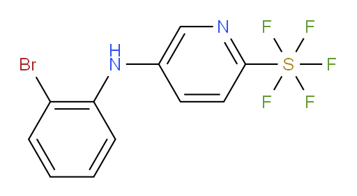 5-((2-bromophenyl)amino)pyridine-2-ylsulfur pentafluoride