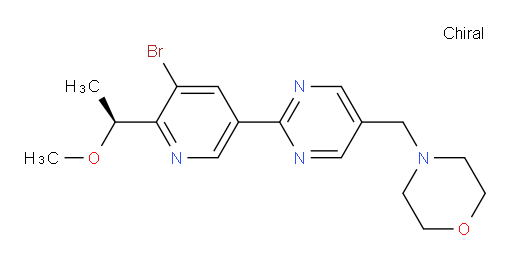 (S)-4-((2-(5-bromo-6-(1-methoxyethyl)pyridin-3-yl)pyrimidin-5-yl)methyl)morpholine