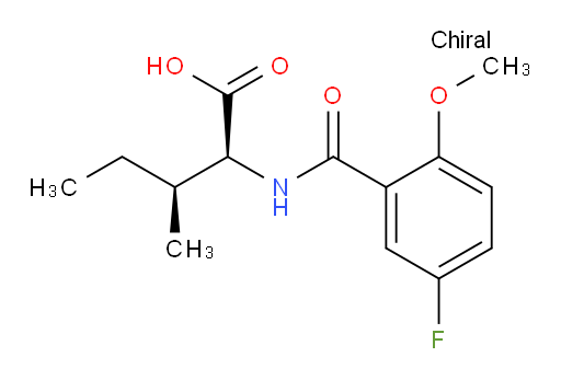 (2S,3S)-2-(5-fluoro-2-methoxybenzamido)-3-methylpentanoic acid