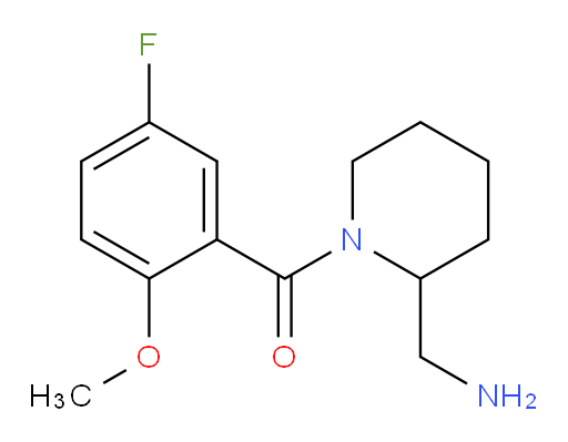 (2-(aminomethyl)piperidin-1-yl)(5-fluoro-2-methoxyphenyl)methanone