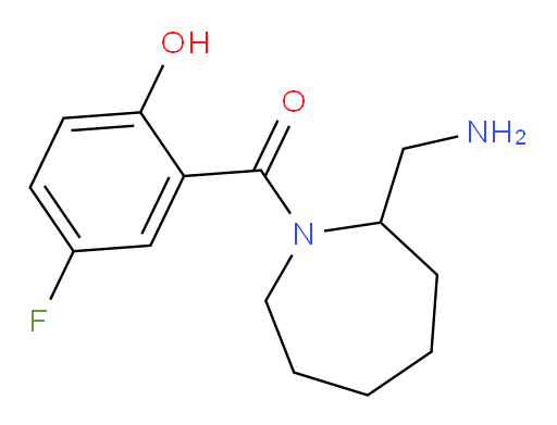 (2-(aminomethyl)azepan-1-yl)(5-fluoro-2-hydroxyphenyl)methanone