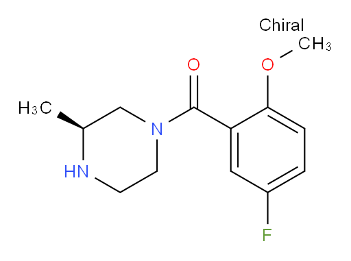 (S)-(5-fluoro-2-methoxyphenyl)(3-methylpiperazin-1-yl)methanone