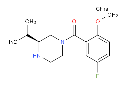 (S)-(5-fluoro-2-methoxyphenyl)(3-isopropylpiperazin-1-yl)methanone