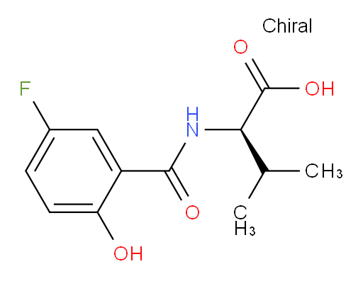 (R)-2-(5-fluoro-2-hydroxybenzamido)-3-methylbutanoic acid