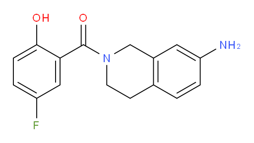 (7-amino-3,4-dihydroisoquinolin-2(1H)-yl)(5-fluoro-2-hydroxyphenyl)methanone