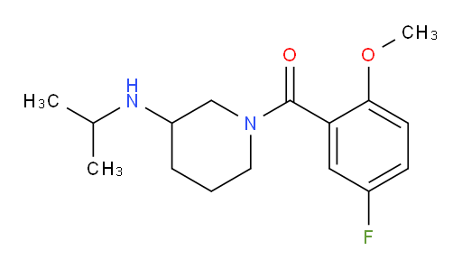 (5-fluoro-2-methoxyphenyl)(3-(isopropylamino)piperidin-1-yl)methanone