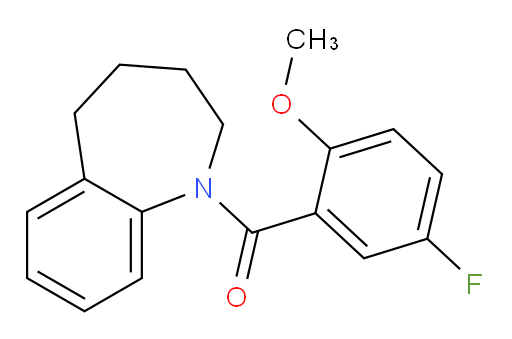 (5-fluoro-2-methoxyphenyl)(2,3,4,5-tetrahydro-1H-benzo[b]azepin-1-yl)methanone