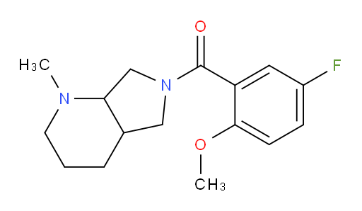 (5-fluoro-2-methoxyphenyl)(1-methylhexahydro-1H-pyrrolo[3,4-b]pyridin-6(2H)-yl)methanone