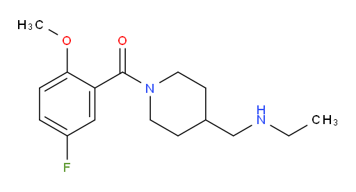 (4-((ethylamino)methyl)piperidin-1-yl)(5-fluoro-2-methoxyphenyl)methanone