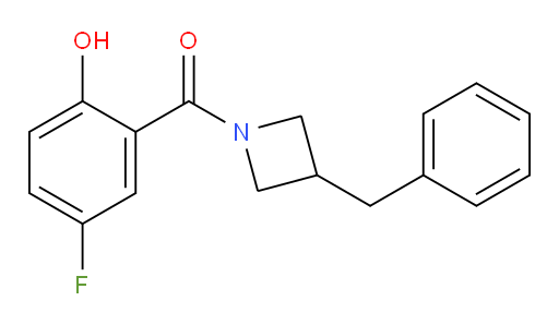 (3-benzylazetidin-1-yl)(5-fluoro-2-hydroxyphenyl)methanone
