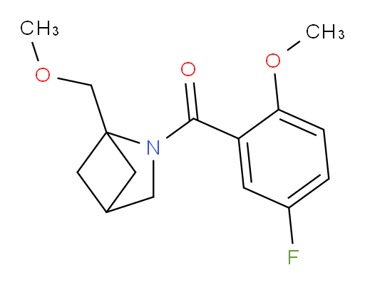 (5-fluoro-2-methoxyphenyl)(1-(methoxymethyl)-2-azabicyclo[2.1.1]hexan-2-yl)methanone