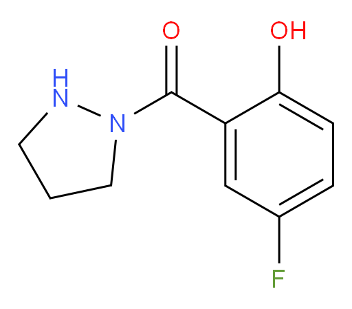 (5-fluoro-2-hydroxyphenyl)(pyrazolidin-1-yl)methanone