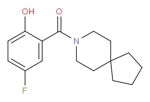 (5-fluoro-2-hydroxyphenyl)(8-azaspiro[4.5]decan-8-yl)methanone