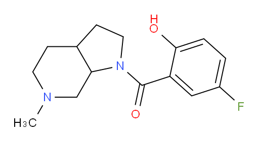 (5-fluoro-2-hydroxyphenyl)(6-methyloctahydro-1H-pyrrolo[2,3-c]pyridin-1-yl)methanone