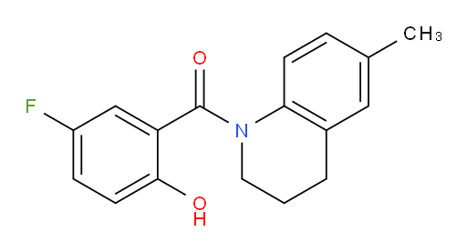 (5-fluoro-2-hydroxyphenyl)(6-methyl-3,4-dihydroquinolin-1(2H)-yl)methanone