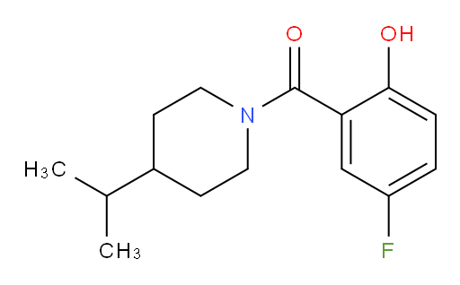 (5-fluoro-2-hydroxyphenyl)(4-isopropylpiperidin-1-yl)methanone