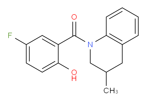 (5-fluoro-2-hydroxyphenyl)(3-methyl-3,4-dihydroquinolin-1(2H)-yl)methanone