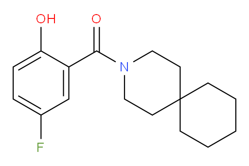 (5-fluoro-2-hydroxyphenyl)(3-azaspiro[5.5]undecan-3-yl)methanone