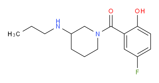 (5-fluoro-2-hydroxyphenyl)(3-(propylamino)piperidin-1-yl)methanone