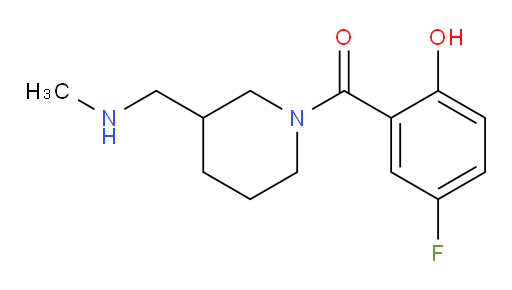 (5-fluoro-2-hydroxyphenyl)(3-((methylamino)methyl)piperidin-1-yl)methanone
