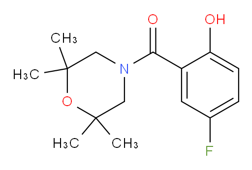 (5-fluoro-2-hydroxyphenyl)(2,2,6,6-tetramethylmorpholino)methanone