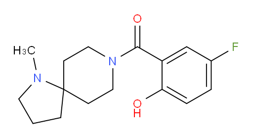 (5-fluoro-2-hydroxyphenyl)(1-methyl-1,8-diazaspiro[4.5]decan-8-yl)methanone
