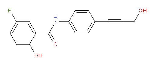 5-fluoro-2-hydroxy-N-(4-(3-hydroxyprop-1-yn-1-yl)phenyl)benzamide