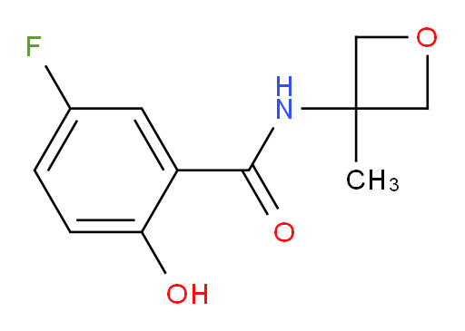 5-fluoro-2-hydroxy-N-(3-methyloxetan-3-yl)benzamide