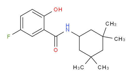5-fluoro-2-hydroxy-N-(3,3,5,5-tetramethylcyclohexyl)benzamide
