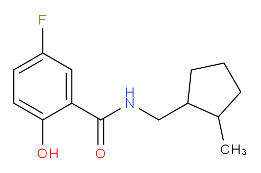5-fluoro-2-hydroxy-N-((2-methylcyclopentyl)methyl)benzamide