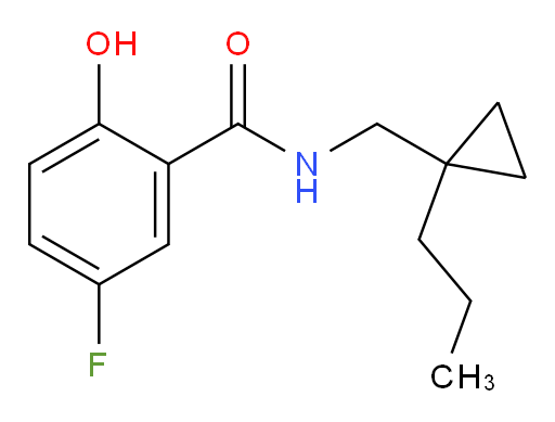 5-fluoro-2-hydroxy-N-((1-propylcyclopropyl)methyl)benzamide