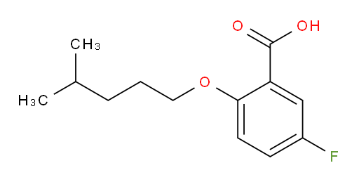 5-fluoro-2-((4-methylpentyl)oxy)benzoic acid