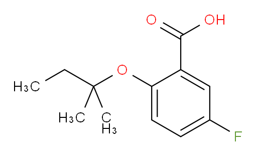 5-fluoro-2-(tert-pentyloxy)benzoic acid