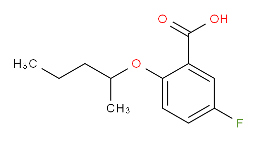 5-fluoro-2-(pentan-2-yloxy)benzoic acid