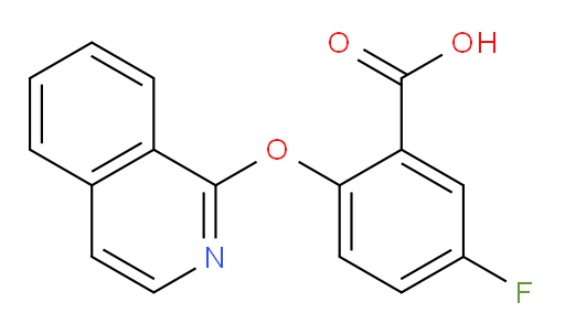 5-fluoro-2-(isoquinolin-1-yloxy)benzoic acid