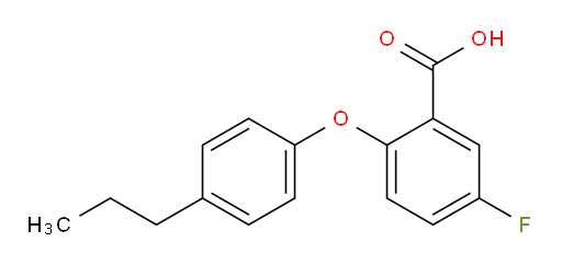 5-fluoro-2-(4-propylphenoxy)benzoic acid