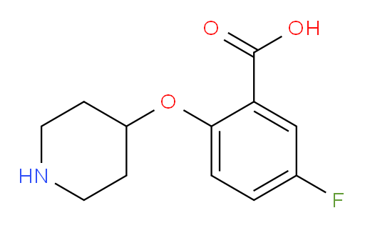 5-fluoro-2-(piperidin-4-yloxy)benzoic acid