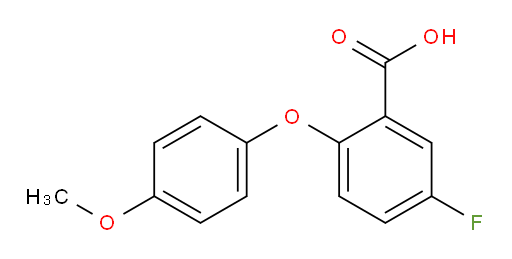 5-fluoro-2-(4-methoxyphenoxy)benzoic acid