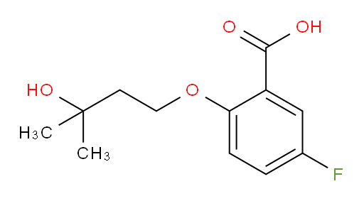 5-fluoro-2-(3-hydroxy-3-methylbutoxy)benzoic acid