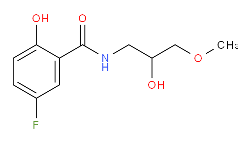 5-fluoro-2-hydroxy-N-(2-hydroxy-3-methoxypropyl)benzamide